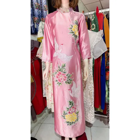 Áo dài cho mẹ, áo dài lụa ruby cao cấp  Đủ size S - 3XL Áo Dài Mẹ, Áo Dài Bà Sui Cao Cấp Chất Lụa Ruby