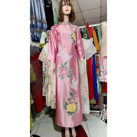 Áo dài cho mẹ, áo dài lụa ruby cao cấp  Đủ size S - 3XL Áo Dài Mẹ, Áo Dài Bà Sui Cao Cấp Chất Lụa Ruby
