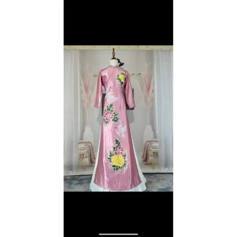 Áo dài cho mẹ, áo dài lụa ruby cao cấp  Đủ size S - 3XL Áo Dài Mẹ, Áo Dài Bà Sui Cao Cấp Chất Lụa Ruby
