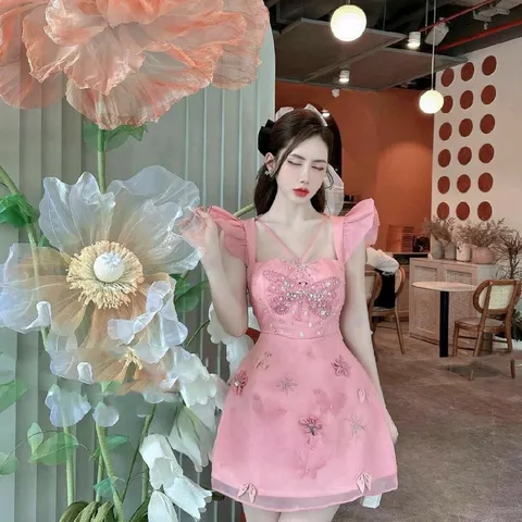 Váy tơ cánh tiên xinh xắn - Sản phẩm thích hợp đi chơi, đi tiệc, dã ngoại, đi biển, sinh nhật,….