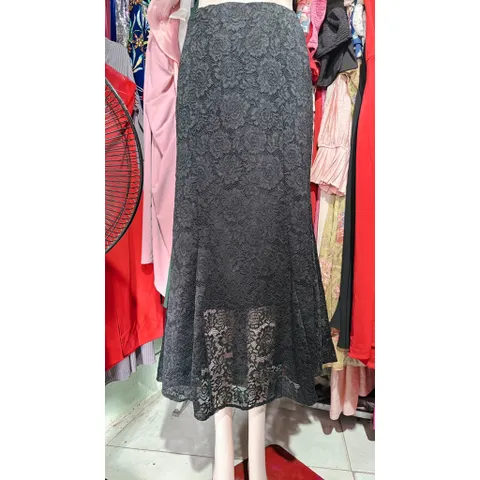 Chân Váy dáng Dài  Đuôi Cá Ren Màu đen Size SMLXL Hàng có sẵn giao ngay Giá 250k Đúp lót 2 lớp, eo có bo chun co giãn