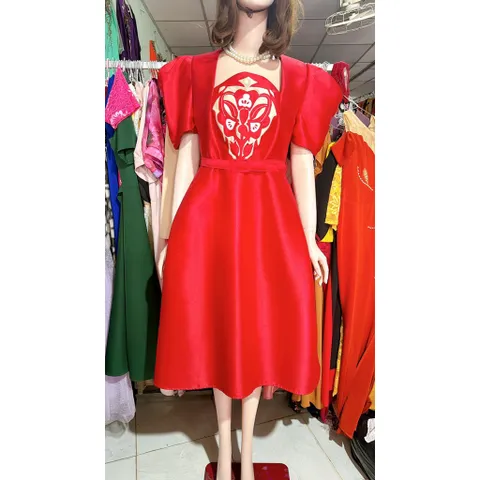 Đầm tacta thêu hoạ tiết cao cấp Nhìn là yêu ạ Chất tacta  Mặc siêu sang chảnh tôn dáng lun Hàng có sẵn giao ngay XL