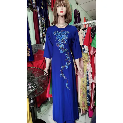 áo dài thêu kèm quần