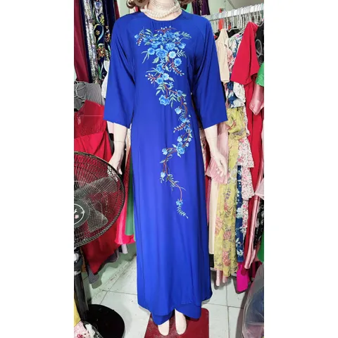 áo dài thêu kèm quần