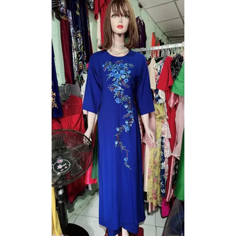 áo dài thêu kèm quần