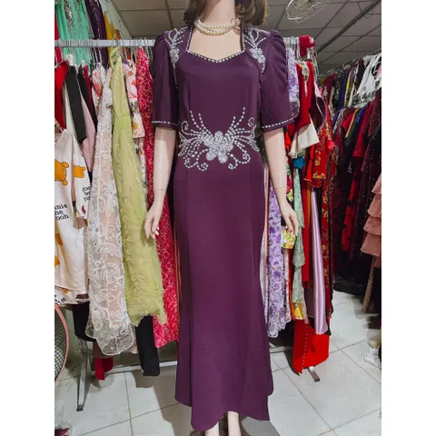 Đầm dạ hội dáng dài kết đá thủ công siêu đẹp Hàng có sẵn giao ngay  Eo dưới 100 cm mặc đẹp Chất liệu thun umi co giãn