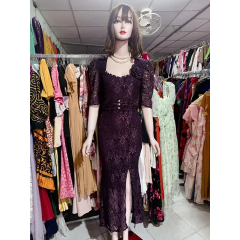 Đầm ren dạ hội eo dưới 90 cm mặc đẹp Giá 390k Hàng có sẵn giao ngay Đúp lót 2 lớp