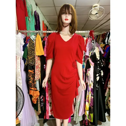 Đầm  BigSize Đi Cưới Thiết Kế Cao Cấp Đầm Đi Tiệc Cổ Tim đính Hoa nổi Cao Cấp Hàng có sẵn giao ngay Giá 299k Màu đỏ, đen