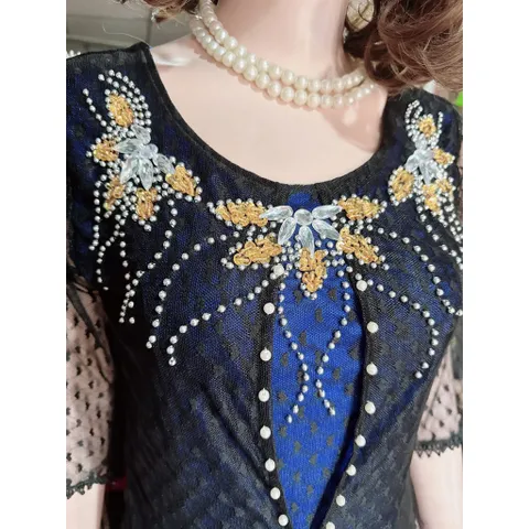 Đầm dáng dài đính đá siêu đẹp  Hàng có sẵn giao ngay  Giá 399k Hàng đính kết thủ công tỉ mỉ siêu sang Dưới 85kg mặc đẹp