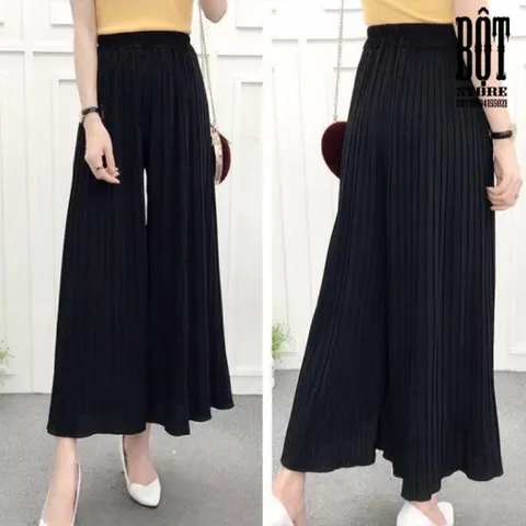 Quần dập ly màu đen siêu đẹp Giá 190k Hàng có sẵn giao ngay Dứoi 65kg mặc đẹp