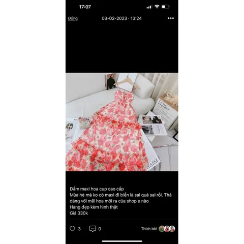 Giá 330k 🌿Đầm Voan Dây Thiết Kế Trễ Hồng Xòe🌿 ✅Chất liệu : Voan Có Lót Mút ✅Freesize dưới 55kg tùy chiều cao
