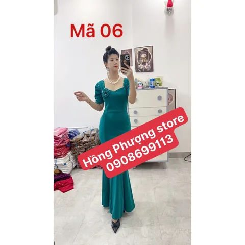 Đầm dạ hội kết hoa đính ngọc  siêu đẹp Chất liệu thun Anh co giãn  Giá 350k Đủ 3 màu: hồng , đỏ và xanh