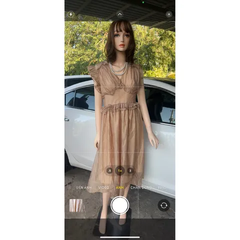 Đầm tơ 2 lớp siêu xịn Giá 299k Hàng có sẵn giao ngay L Chính phẩm hàng của Mẫu boutique Màu da