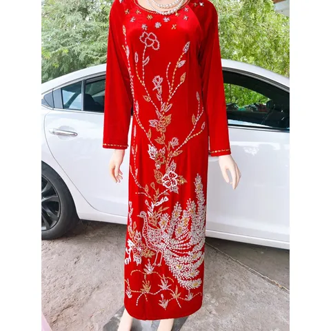 Mẫu Áo Dài Mẹ, Sui đẹp…áo dài nhung, áo dài chiffon và đầm dạ hội Đính Kết Thủ Công Tỉ Mỉ ( có đủ size )
