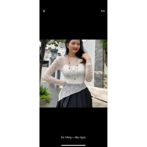 Set Áo Ren Sang Trọng, Vải Ren Mềm Mịn co giãn nhiều, Kèm Áo 2 Dây Co Giãn Tốt Hàng có sẵn giao ngay