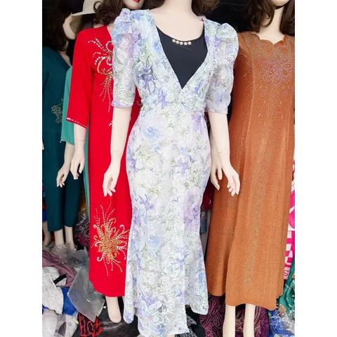Đầm da hội phía sau có bo thun co giãn dưới 65kg mặc đẹp Giá 290k Hàng có sẵn giao ngay