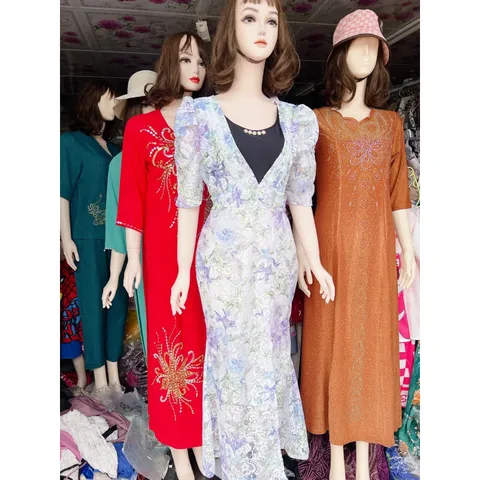 Đầm da hội phía sau có bo thun co giãn dưới 65kg mặc đẹp Giá 290k Hàng có sẵn giao ngay