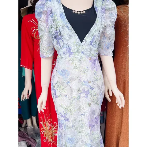Đầm da hội phía sau có bo thun co giãn dưới 65kg mặc đẹp Giá 290k Hàng có sẵn giao ngay