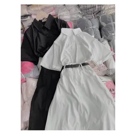 Mua 1 đc 3 món SÉT SM KEM + CHÂN VÁY + đai Chuẩn xịn chưa nè, một sét xinh cho nàng đến trường