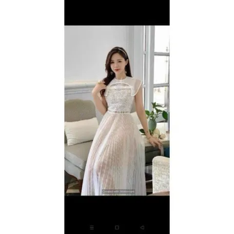 Đầm ren kem siêu đẹp Giá 350k Hàng có sẵn giao ngay M Hàng chụp thật