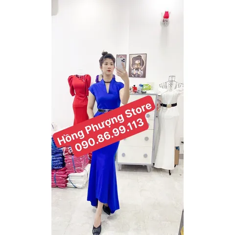 Đầm dạ hội dáng đuôi tôm  siêu đẹp Chất liệu thun Anh cao cấp co giãn dễ chịu thoải mái Giá 350k