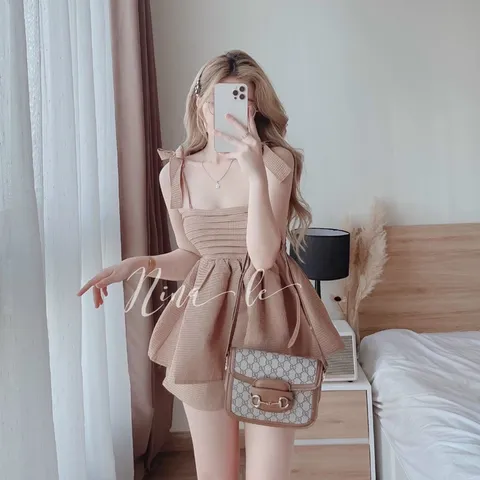 SET BỘ XỐP NƠ 2 màu nâu và xanh Xinh xắn dễ thương lắm ạ Hàng xịn bao đẹp lắm ạ 2 màu