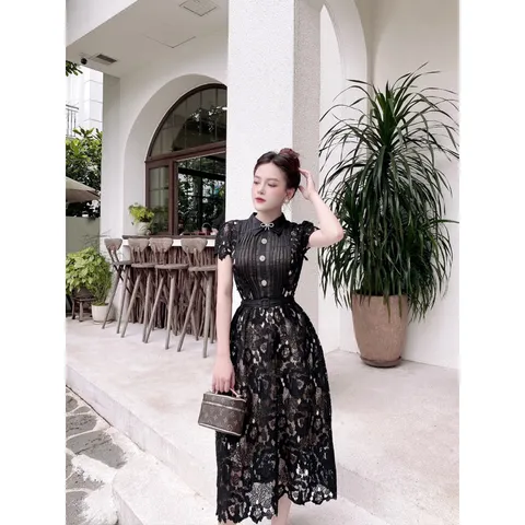 Dầm ren cao cấp Hàng đẹp Chất ren như hình Giá 390k Màu trắng và đen hàng. y hình chụp