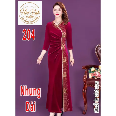 Đầm nhung siêu sang ép đá  Giá 350k Hàng có sẵn giao ngay Có đủ màu DƯới 65 kg mặc đẹp
