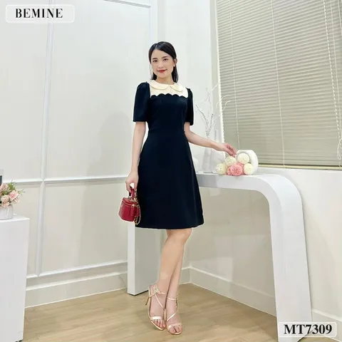 Đầm phối trắng đen như hình Giá 290k Chất liệu : tuyết mưa Hàng có sẵn giao ngay