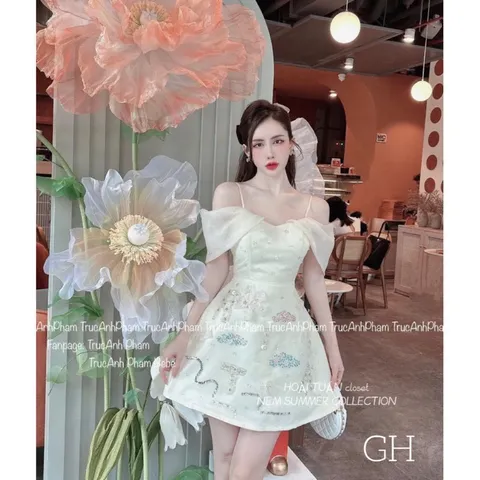 Đầm đính ngọc  siêu đẹp siêu cao cấp Giá 390k Hàng có sẵn giao ngay