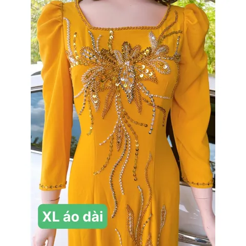 Áo dài đính kết Hàng đính kết siêu đẹp, bling bling, siêu sang Áo dài chifffon 4 tà đính kết Giá 450k/ áo dài