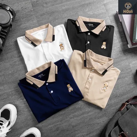 Áo polo nam vải  cotton dày dặn,mềm mịn kháng khuẩn mềm mát, khử mùi hôi, không bai dão