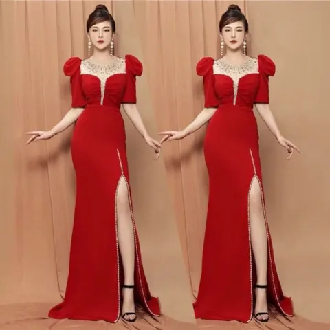 Đầm dạ hội đính kết siêu đẹp