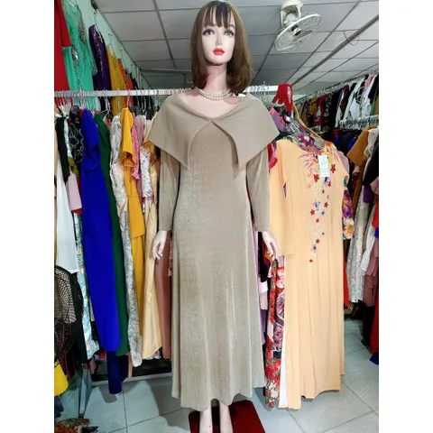 Đầm trễ vai dáng dài che bắp tay siêu đẹp Giá 320k Hàng có sẵn giao ngay L Đủ size SMLXL, dưới 69kg mặc đẹp