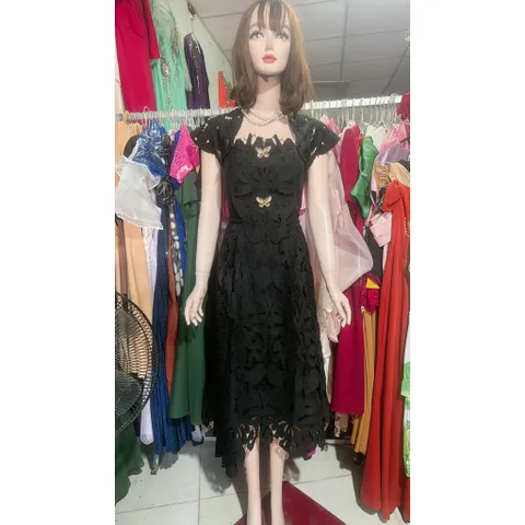 đầm ren đen cao cấp
