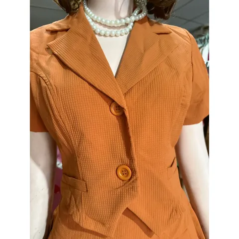 Set Áo Kiểu Cổ Vest Croptop Hàn Quốc  + chân váy eo bo chun co giãn dễ mặc Hàng có sẵn giao ngay Size SML