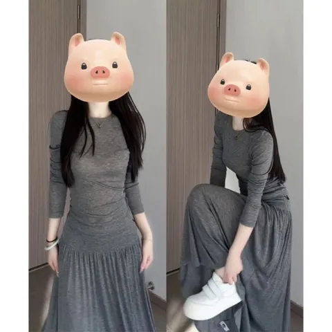 Đầm thun tay dài siêu đẹp Hàng có sẵn giao ngay Giá 290k Size SM