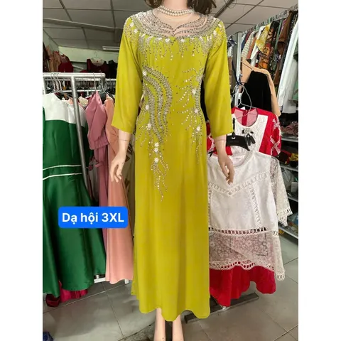 Dạ hội áo dài đính kết sang trọng