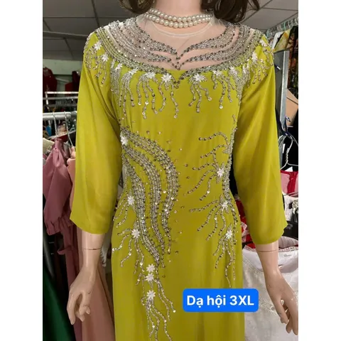Dạ hội áo dài đính kết sang trọng