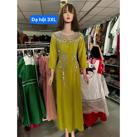 Dạ hội áo dài đính kết sang trọng
