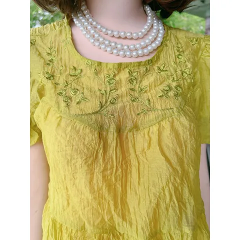 Set Đồ Bộ nữ Áo BABYDOLL + QUẦN ĐÙI  Chất Tơ Nhăn Mềm Mát Hàng chính chủ NH clothing Hàng coa sẵn giao ngay S Giá 290k