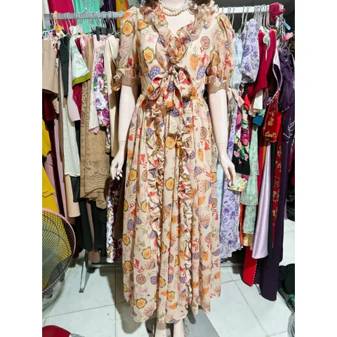 Đầm hoa dáng dài đi biển đi du lịch ..... Đúp lót 2 lớp Hàng có sẵn giao ngay M Size SM Giá 290k