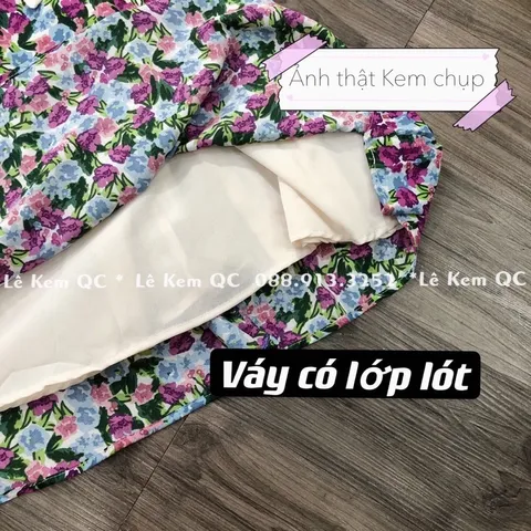 Đầm nhà em đấy đúng chuẩn NHẸ NHÀNG MÀ SANG xúc xích nhé các truỵ 👌 Gam màu hoa nhẹ nhàng xinh suất sắc luôn ạ