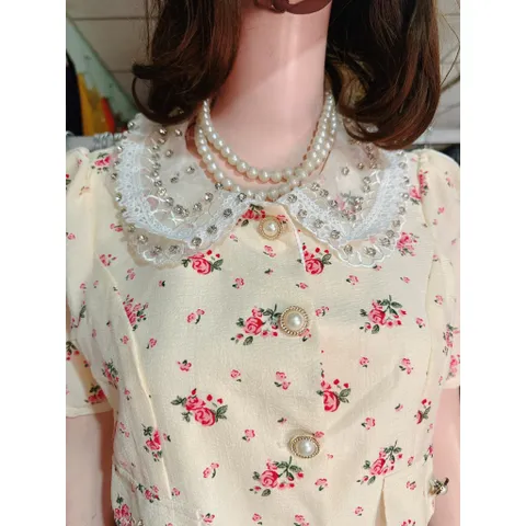 Set áo hoa nhí siêu đẹp Hàng chính chủ Khâu Giá 390k/ cả set Hàng có sẵn giao ngay L Đủ size SML Chất liệu cao cấp