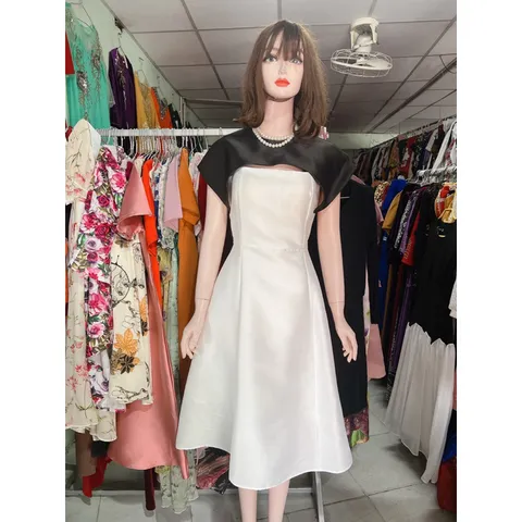 Đầm dự tiệc tiểu thư thiết kế choàng vai che bắp tay sang chảnh  Hàng có sẵn giao ngay L Chất liệu tapta cao cấp
