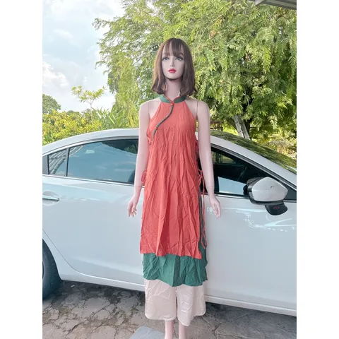 Áo Yếm Áo dài + quần Lụa Cao Cấp Hàng có sẵn giao ngay Có đủ size SML Giá 390k/ cả set