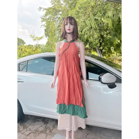 Áo Yếm Áo dài + quần Lụa Cao Cấp Hàng có sẵn giao ngay Có đủ size SML Giá 390k/ cả set