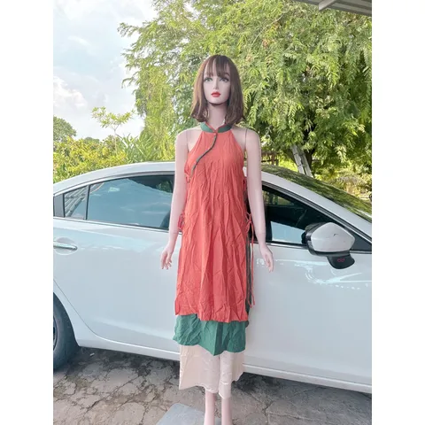 Áo Yếm Áo dài + quần Lụa Cao Cấp Hàng có sẵn giao ngay Có đủ size SML Giá 390k/ cả set