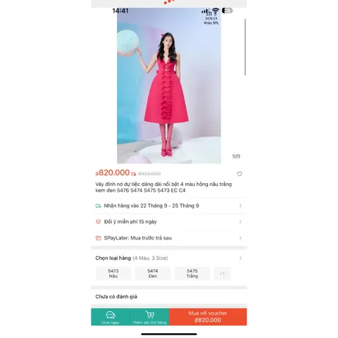 Đầm đính nơ dự tiệc dáng dài nổi bật màu hồng cánh sen siêu đẹp Giá 490k, người ta đang bán gần 9xx Hàng có sẵn giao