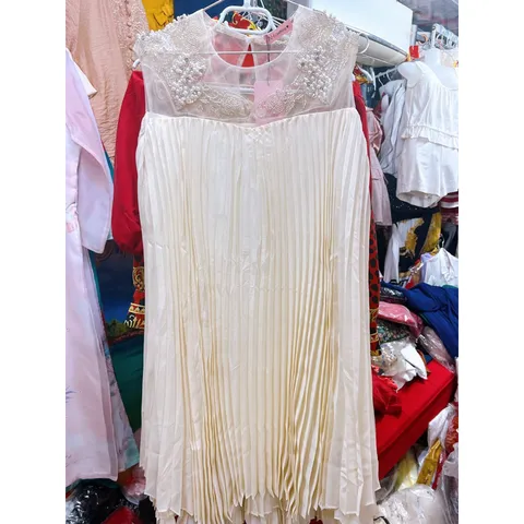 Đầm dập ly form suông đính kết cao cấp Hàng có sẵn giao ngay  Bầu bì bon chen thoải mái, form rộng Giá 290k
